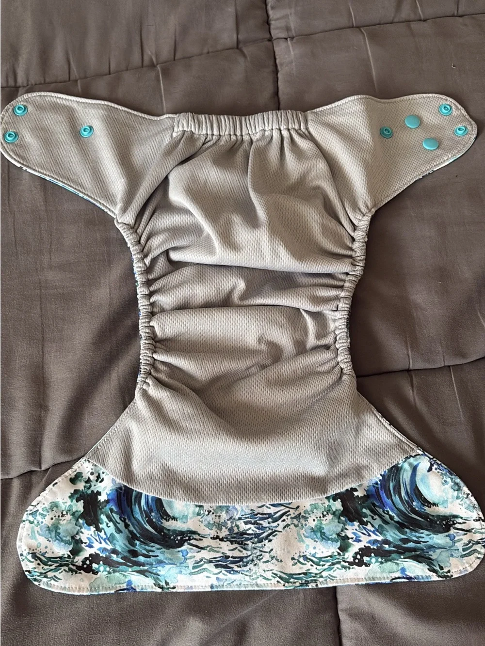 Unbranded Kids One Piece Reusable Cloth Diaper - Ocean Blue Bundle